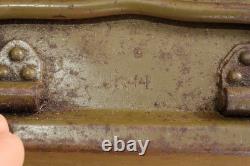 WW2 WWII German Military Army Steel Empty Box Case Marked MG 34-42 Old Painted