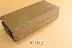 WW2 WWII German Military Army Steel Empty Box Case Marked MG 34-42 Old Painted