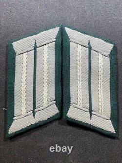 WW2 WWII German Military Heer Army Infantry Tunic Collar Tabs RARE BEVO TYPE