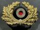 Ww2 Wwii German Military Heer General Army Visor Metal Cap Cockade & Wreath