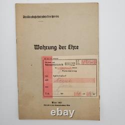 WW2 WWII German Original military Wehrmacht soldier Army set book train ticket