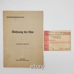 WW2 WWII German Original military Wehrmacht soldier Army set book train ticket