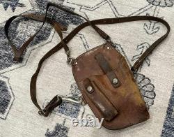 WW2 WWII Military German MADE US Army Colt 1911 Holster NAMED Signal Corps