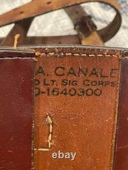 WW2 WWII Military German MADE US Army Colt 1911 Holster NAMED Signal Corps