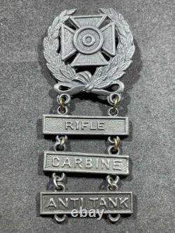 WW2 WWII Military US Army Expert Marksmanship Qualification Badge GERMAN MADE