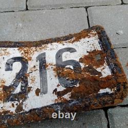 WW2 WWII ORIGINAL German Army Wehrmacht Metal License Plate WH 1269316