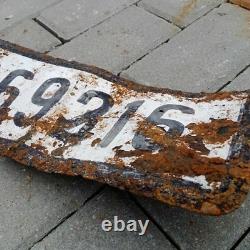 WW2 WWII ORIGINAL German Army Wehrmacht Metal License Plate WH 1269316