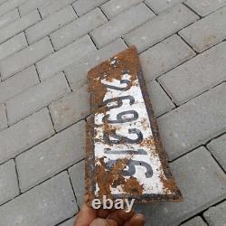 WW2 WWII ORIGINAL German Army Wehrmacht Metal License Plate WH 1269316