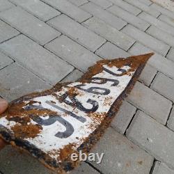 WW2 WWII ORIGINAL German Army Wehrmacht Metal License Plate WH 1269316