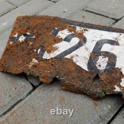 WW2 WWII ORIGINAL German Army Wehrmacht Metal License Plate WH 1269316
