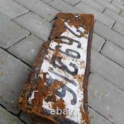 WW2 WWII ORIGINAL German Army Wehrmacht Metal License Plate WH 1269316