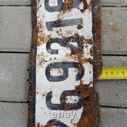 WW2 WWII ORIGINAL German Army Wehrmacht Metal License Plate WH 1269316