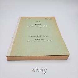 WW2 WWII Original German Documents Secret War Manual Military Staff 1939 Army