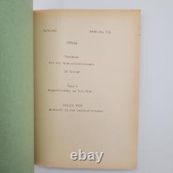 WW2 WWII Original German Documents Secret War Manual Military Staff 1939 Army