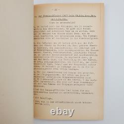 WW2 WWII Original German Documents Secret War Manual Military Staff 1939 Army