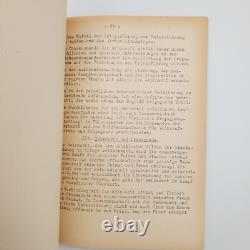 WW2 WWII Original German Documents Secret War Manual Military Staff 1939 Army