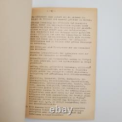 WW2 WWII Original German Documents Secret War Manual Military Staff 1939 Army