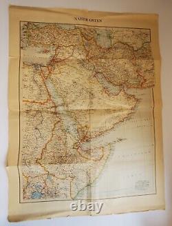 WW2 WWII Original German Palestine Middle East booklet publication 1941 map army