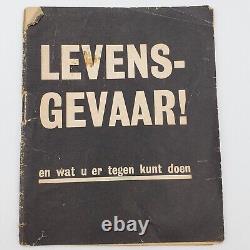 WW2 WWII Original German United States Army Europe Dutch 1945 booklet USAREUR