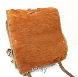 WW2 WWII Original German Wehrmacht Army Pony Hair. Fur Pack Backpack, F3.11.9