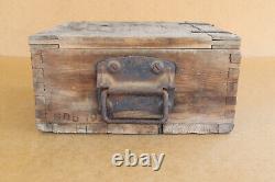 WW2 WWII Wood Ammo Crate Box German Army Original Genuine Label Marked MG 34-42