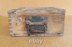 WW2 WWII Wood Ammo Crate Box German Army Original Genuine Label Marked MG 34-42