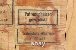 WW2 WWII Wood Ammo Crate Box German Army Original Genuine Label Marked MG 34-42