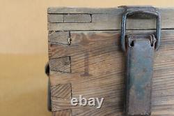 WW2 WWII Wood Ammo Crate Box German Army Original Genuine Label Marked MG 34-42