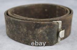 WW2 army German leather combat belt Officer WWI wehrmacht field gear estate vet