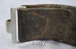 WW2 army German leather combat belt Officer WWI wehrmacht field gear estate vet