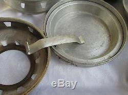 WW2 military army german aluminum cooking set with spirit stove PIONIER marked