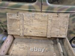 WW2 very rare German Army wooden box for 12cmGr. W. 42(r), dated, maker stamps