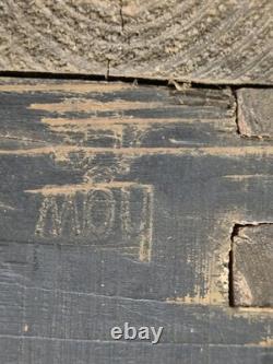 WW2 very rare German Army wooden box for 12cmGr. W. 42(r), dated, maker stamps