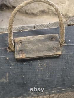 WW2 very rare German Army wooden box for 12cmGr. W. 42(r), dated, maker stamps
