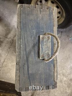 WW2 very rare German Army wooden box for 12cmGr. W. 42(r), dated, maker stamps
