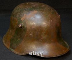 WWI Imperial German Army Camouflage Painted M18 Combat Helmet Stahlhelm KIA 1918