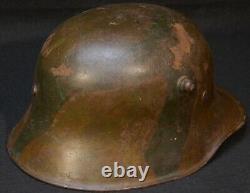 WWI Imperial German Army Camouflage Painted M18 Combat Helmet Stahlhelm KIA 1918