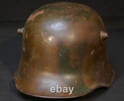 WWI Imperial German Army Camouflage Painted M18 Combat Helmet Stahlhelm KIA 1918