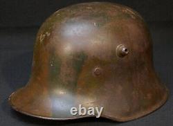 WWI Imperial German Army Camouflage Painted M18 Combat Helmet Stahlhelm KIA 1918