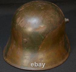 WWI Imperial German Army Camouflage Painted M18 Combat Helmet Stahlhelm KIA 1918