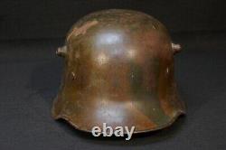 WWI Imperial German Army Camouflage Painted M18 Combat Helmet Stahlhelm KIA 1918