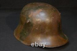 WWI Imperial German Army Camouflage Painted M18 Combat Helmet Stahlhelm KIA 1918