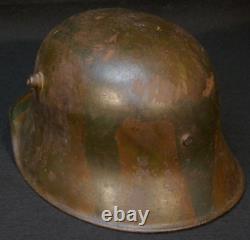 WWI Imperial German Army Camouflage Painted M18 Combat Helmet Stahlhelm KIA 1918