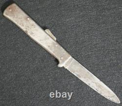 WWI Imperial German Army Folding Pocket Knife with Lock War-Time Steel, Scarce