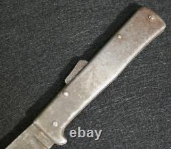 WWI Imperial German Army Folding Pocket Knife with Lock War-Time Steel, Scarce
