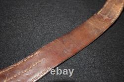 WWI Imperial German Army Leather Belt'110' End Stamped, Field Worn, 41 Inch Tip