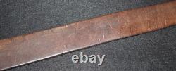 WWI Imperial German Army Leather Belt'110' End Stamped, Field Worn, 41 Inch Tip