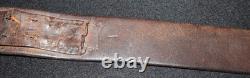 WWI Imperial German Army Leather Belt'110' End Stamped, Field Worn, 41 Inch Tip