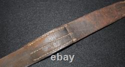WWI Imperial German Army Leather Belt'110' End Stamped, Field Worn, 41 Inch Tip