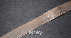 WWI Imperial German Army Leather Belt'110' End Stamped, Field Worn, 41 Inch Tip